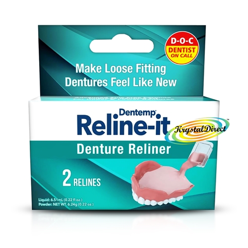 Dentemp Reline-It Denture Reliner - 2 relines